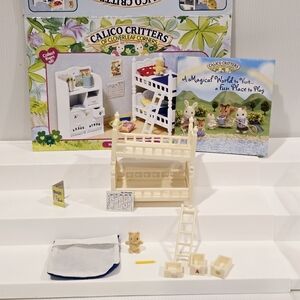 Calico Critters Of Cloverleaf Corners Children's Bedroom Bunk Bed Set